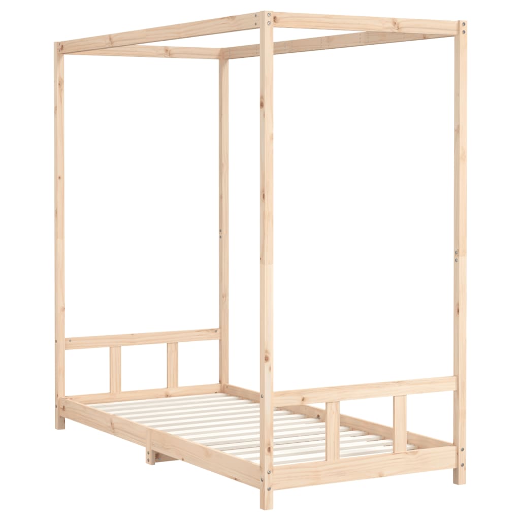 Cadre de lit pour enfants 90x200 cm bois de pin massif Lits bébés et enfants vidaXL   