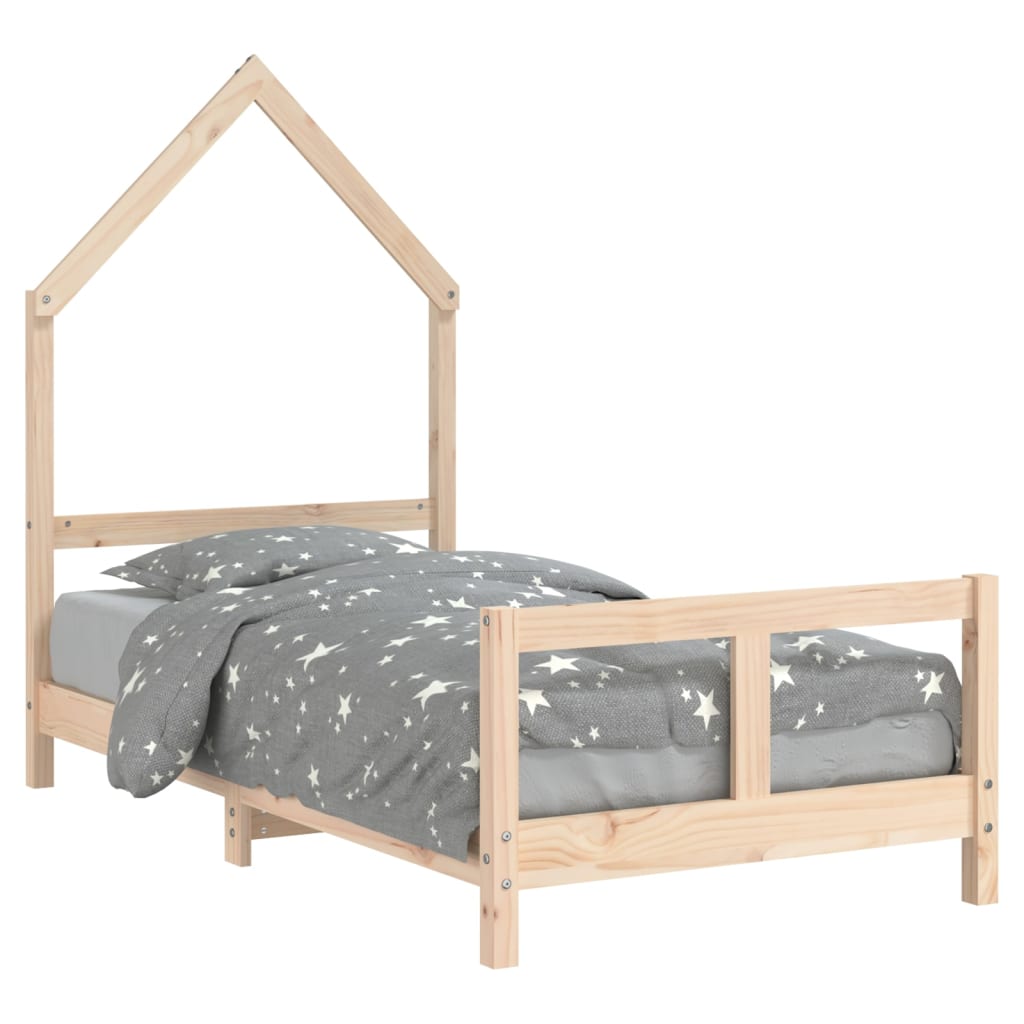 Cadre de lit pour enfant 80x160 cm bois de pin massif Lits bébés et enfants vidaXL   