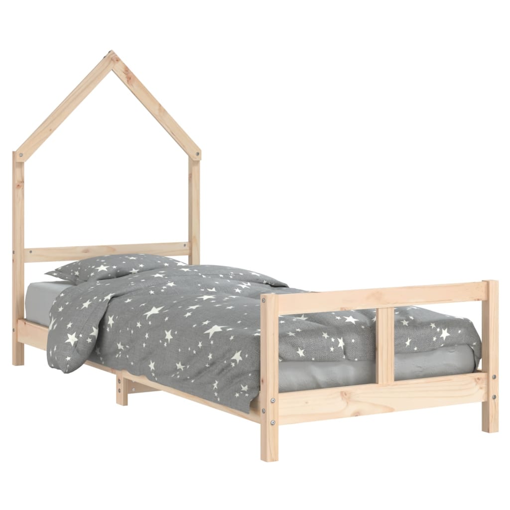 Cadre de lit pour enfants 80x200 cm bois de pin massif Lits bébés et enfants vidaXL   