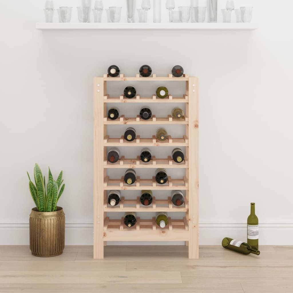 Casier à vin 61,5x30x107,5 cm Bois de pin massif Casiers à bouteilles vidaXL   