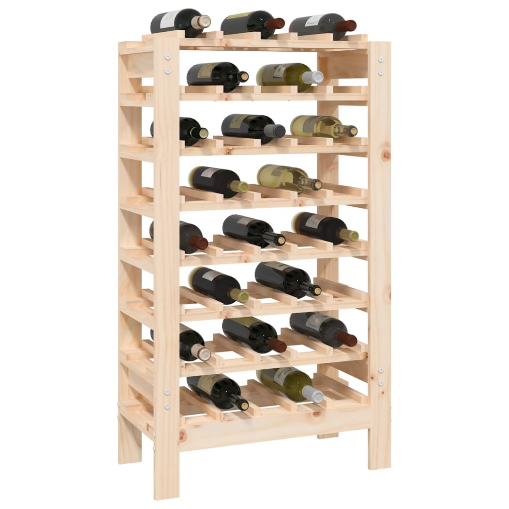 Casier à vin 61,5x30x107,5 cm Bois de pin massif Casiers à bouteilles vidaXL   