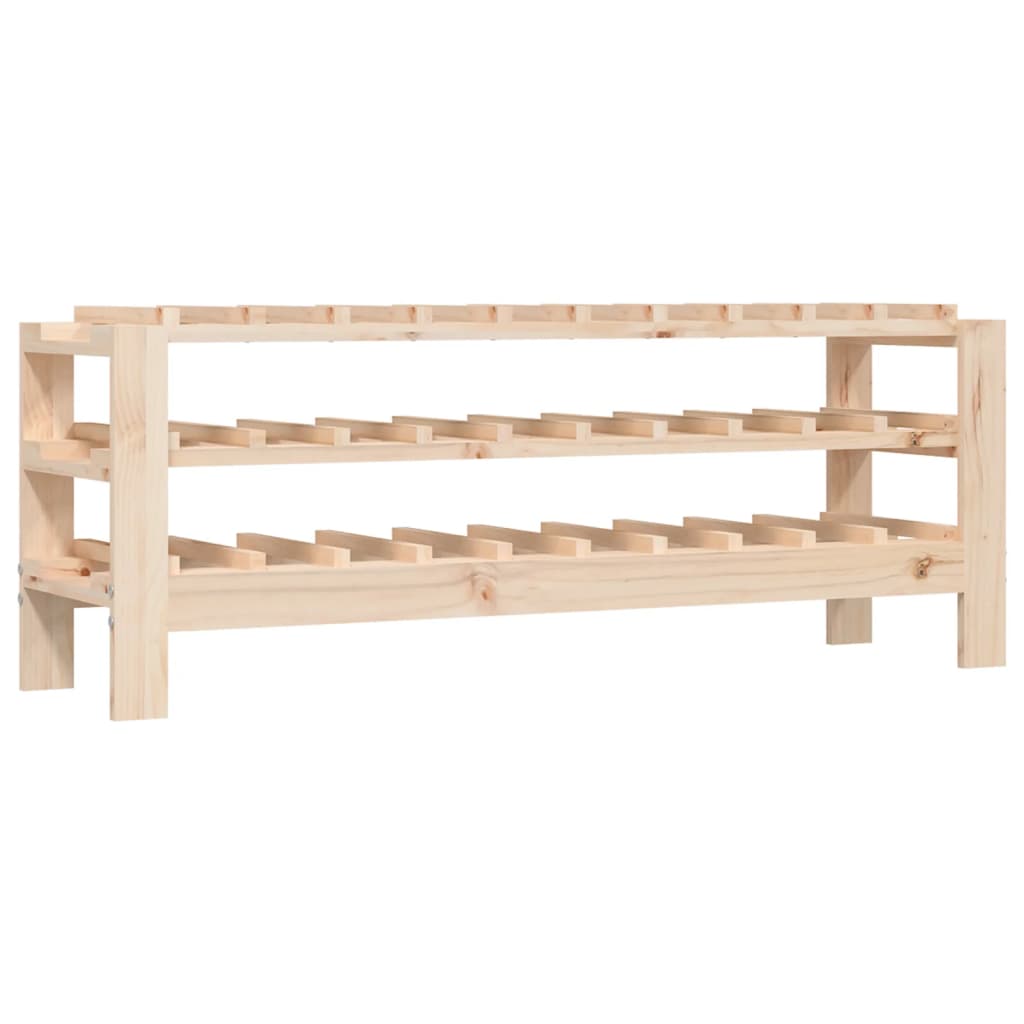 Casier à vin 109,5x30x42 cm Bois de pin massif Casiers à bouteilles vidaXL   