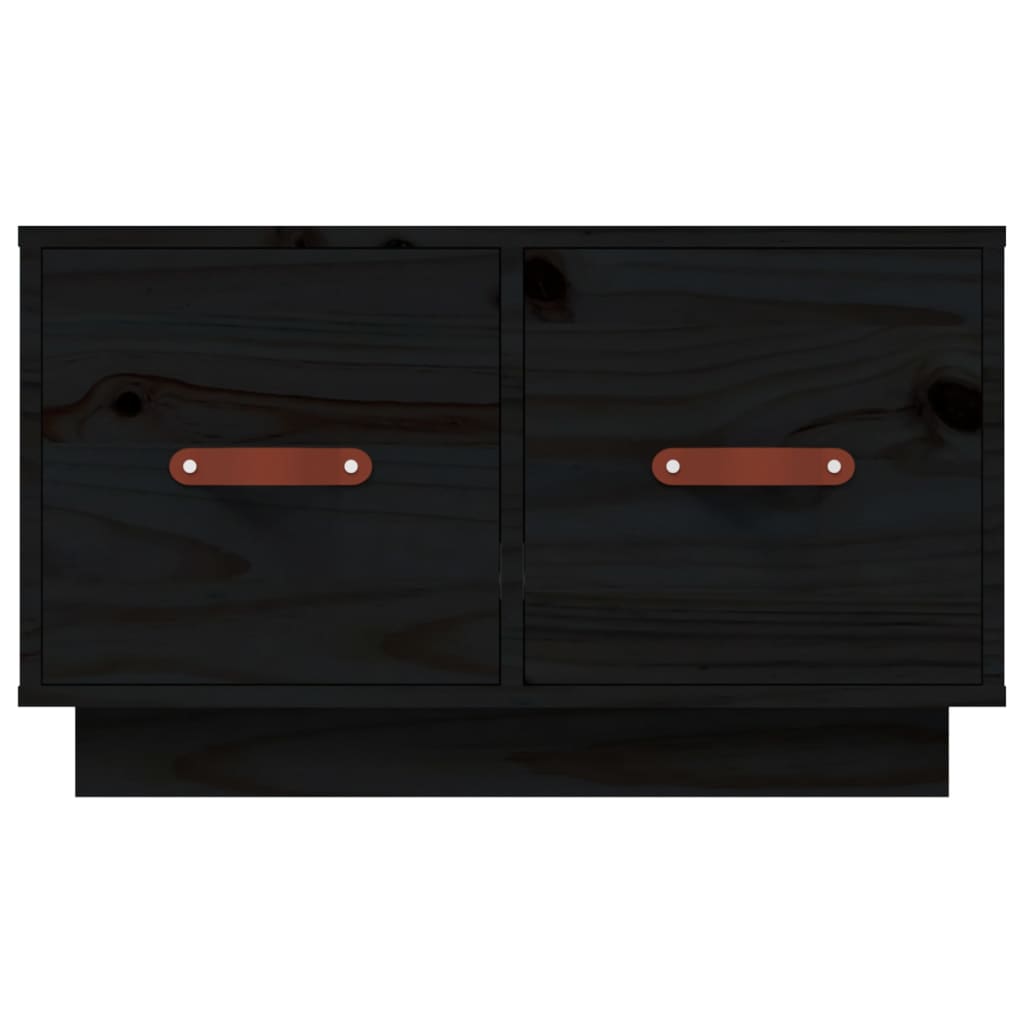 Table basse Noir 60x53x35 cm Bois massif de pin Tables basses vidaXL   