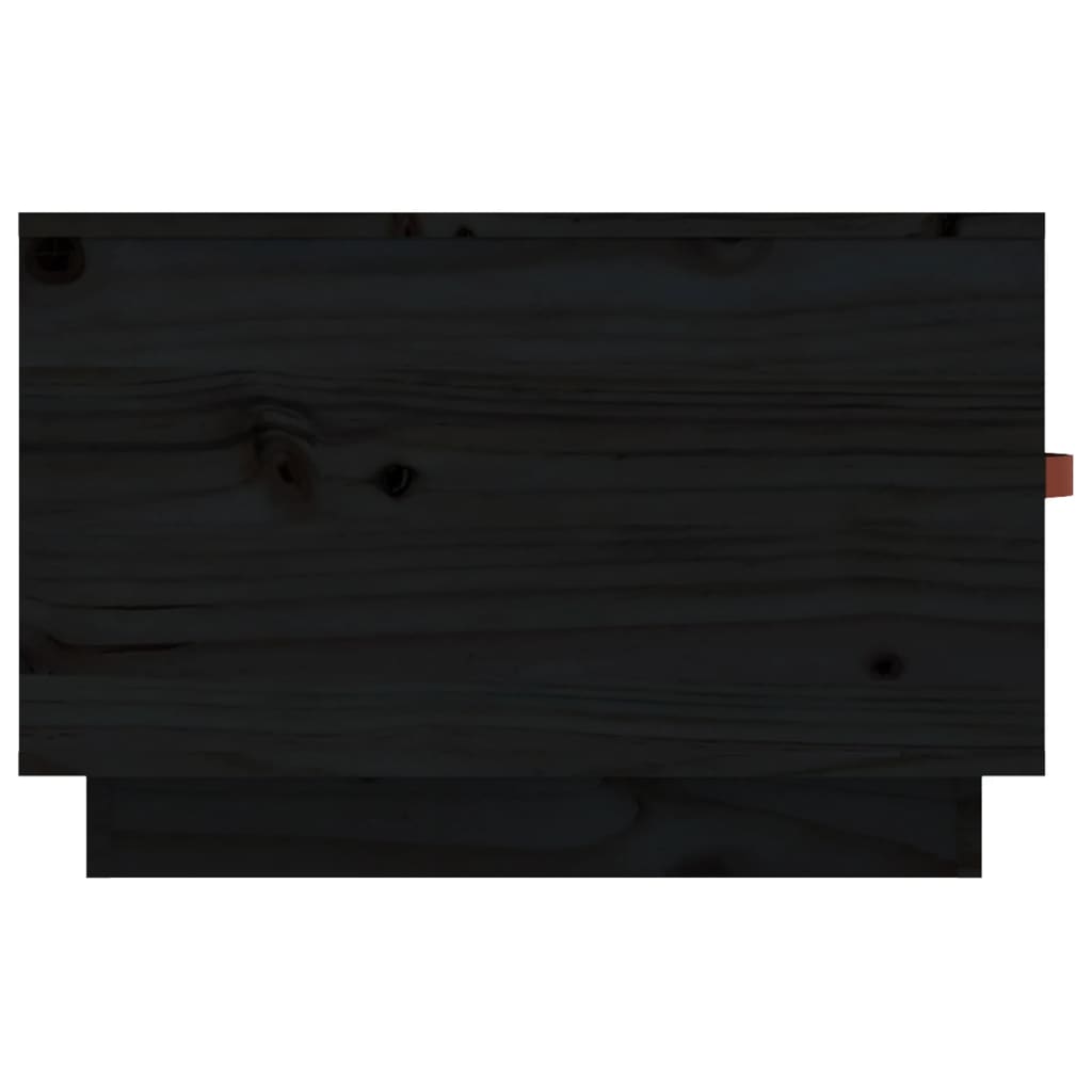 Table basse Noir 60x53x35 cm Bois massif de pin Tables basses vidaXL   