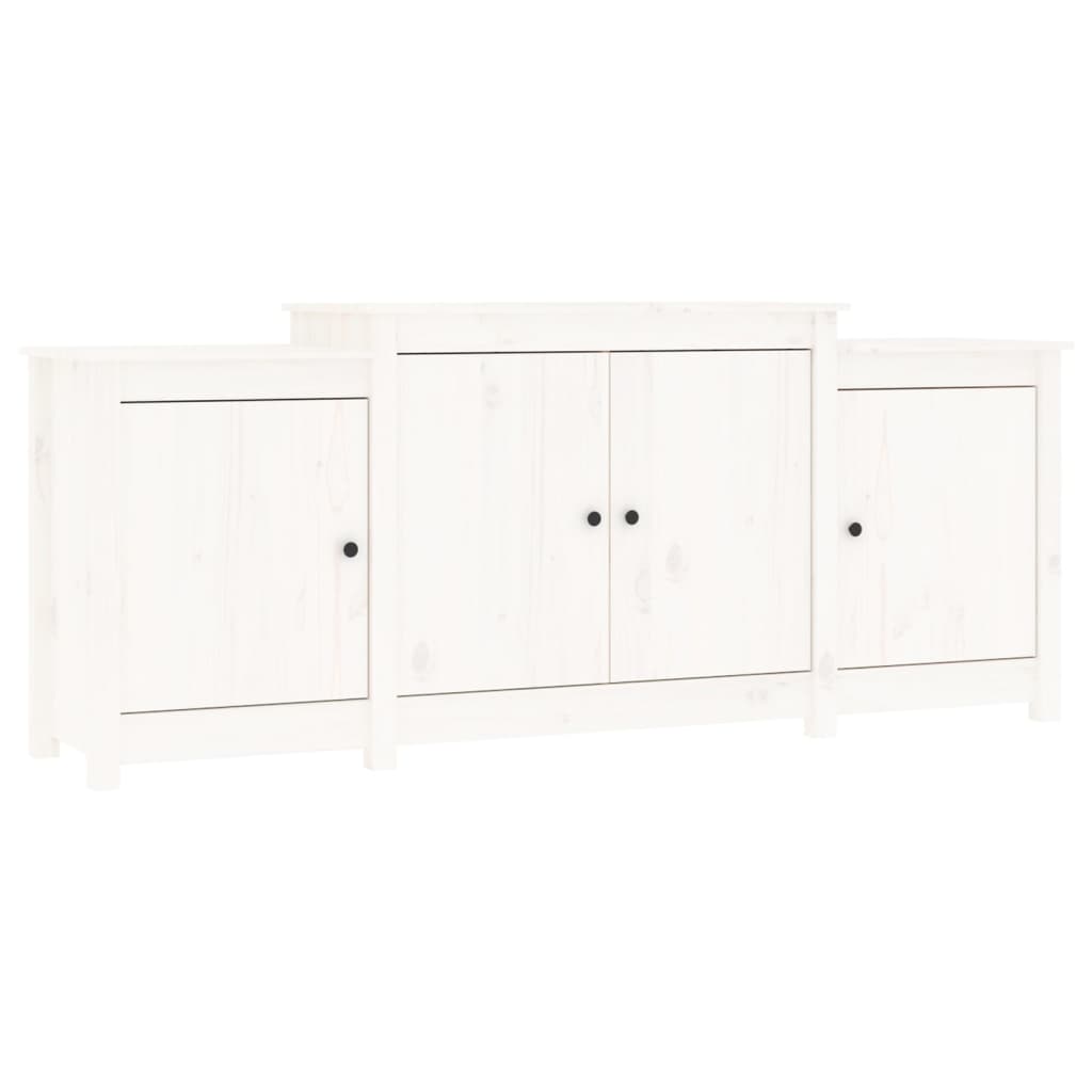 Buffet Blanc 164x37x68 cm Bois massif de pin Buffets & bahuts vidaXL   