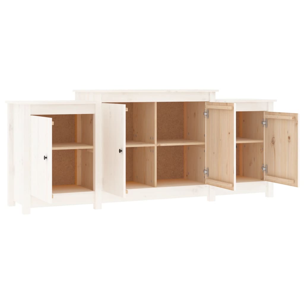Buffet Blanc 164x37x68 cm Bois massif de pin Buffets & bahuts vidaXL   