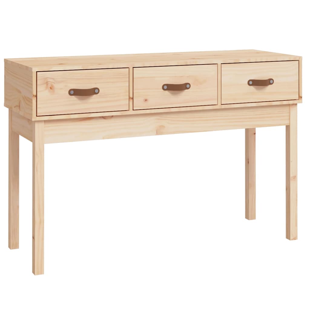 Table console 114x40x75 cm Bois massif de pin Tables d'appoint vidaXL   