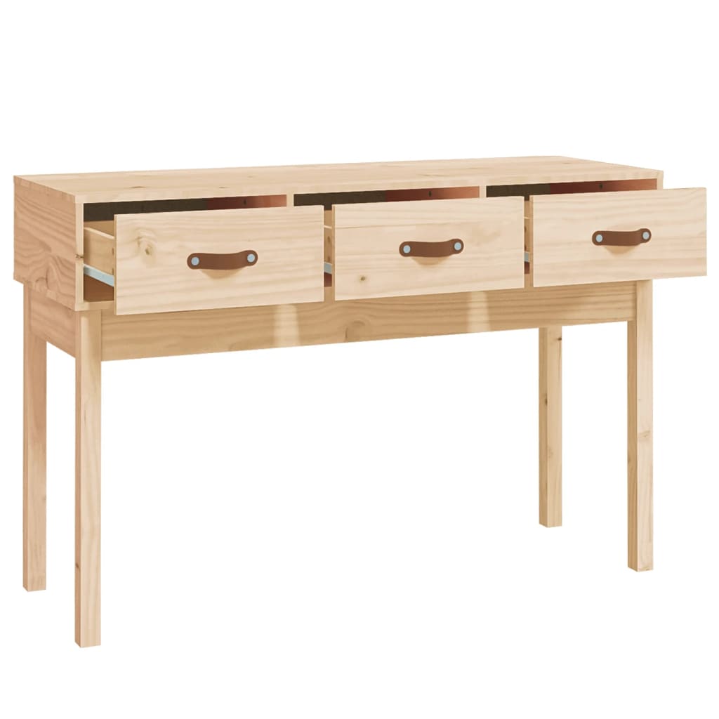 Table console 114x40x75 cm Bois massif de pin Tables d'appoint vidaXL   