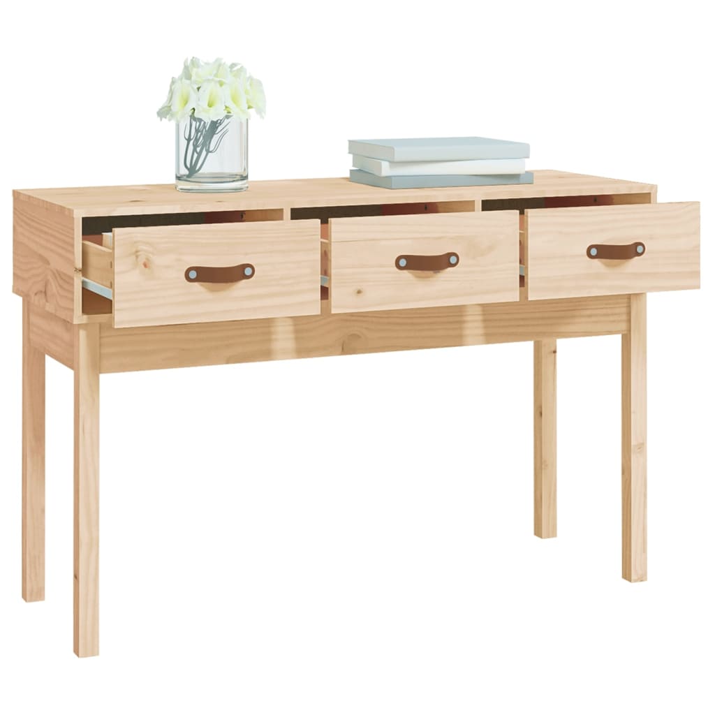 Table console 114x40x75 cm Bois massif de pin Tables d'appoint vidaXL   