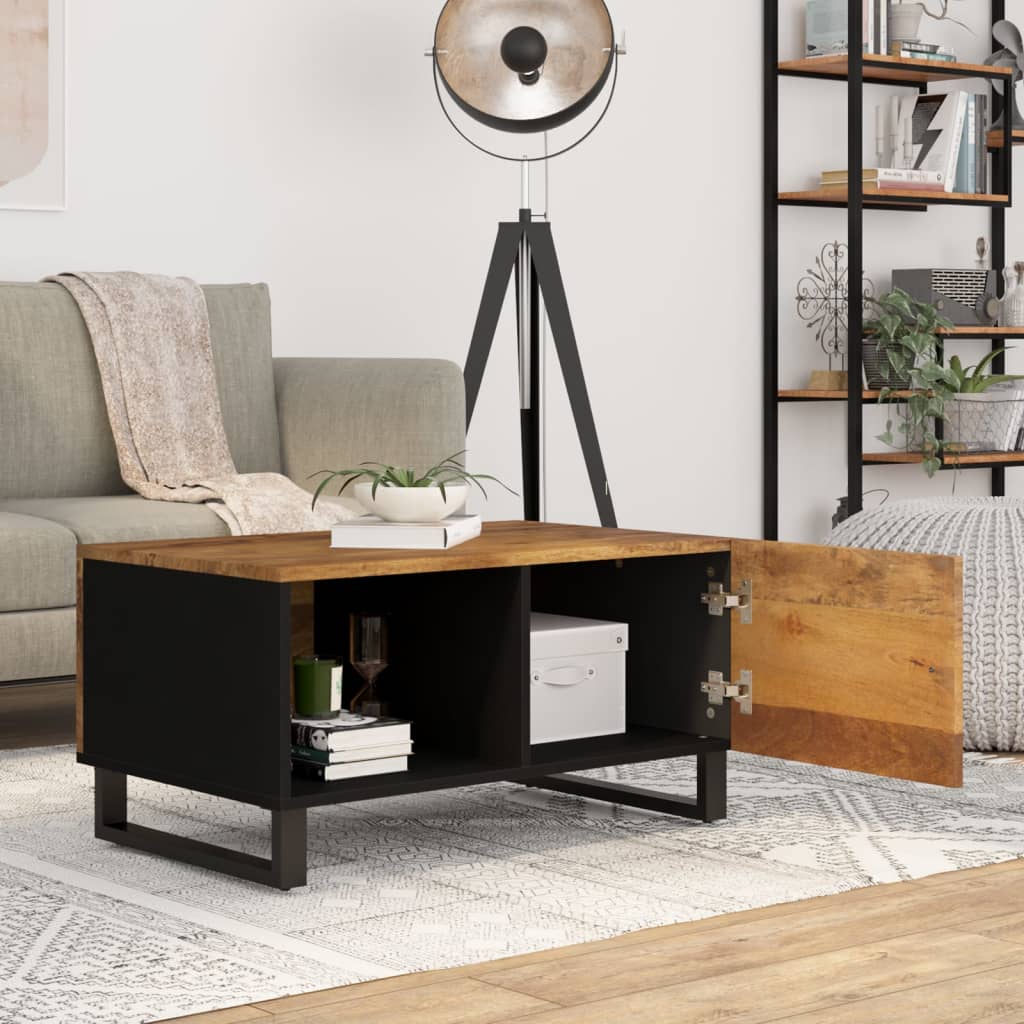 Table basse 80x50x40 cm Bois de manguier solide et d'ingénierie Tables basses vidaXL   