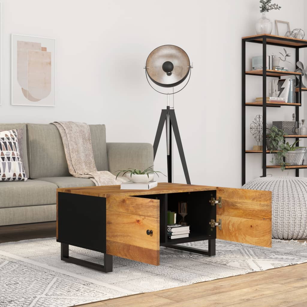 Table basse 80x50x40 cm Bois de manguier solide et d'ingénierie Tables basses vidaXL   