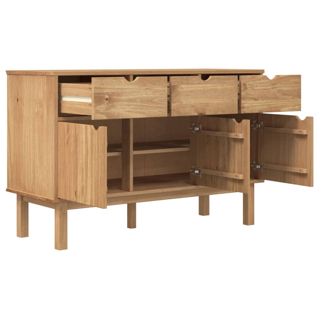 Buffet OTTA 114x43x73,5 cm Bois massif de pin Buffets & bahuts vidaXL   