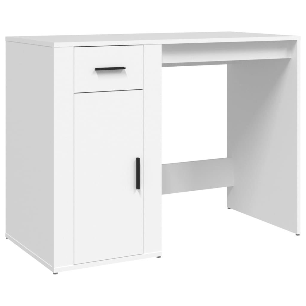 Bureau Blanc 100x49x75 cm Bois d'ingénierie Bureaux vidaXL   