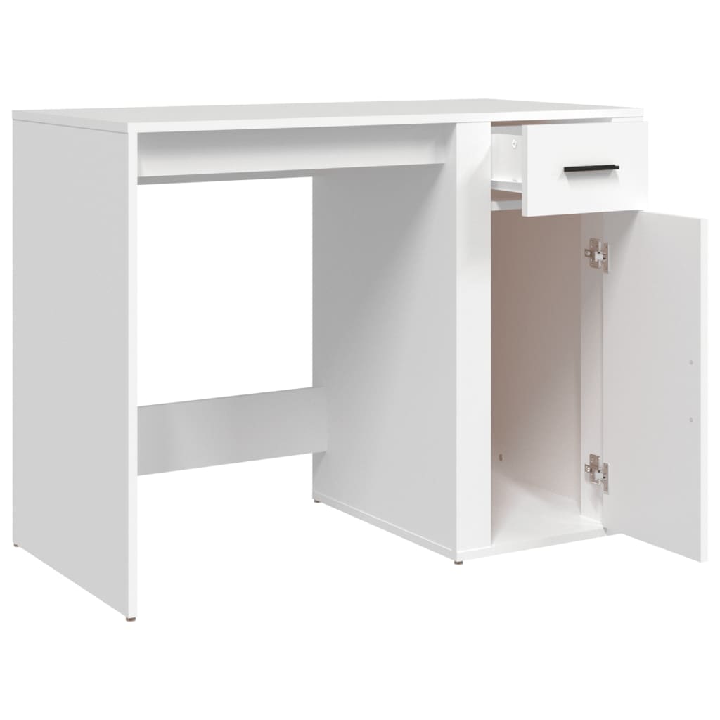Bureau Blanc 100x49x75 cm Bois d'ingénierie Bureaux vidaXL   