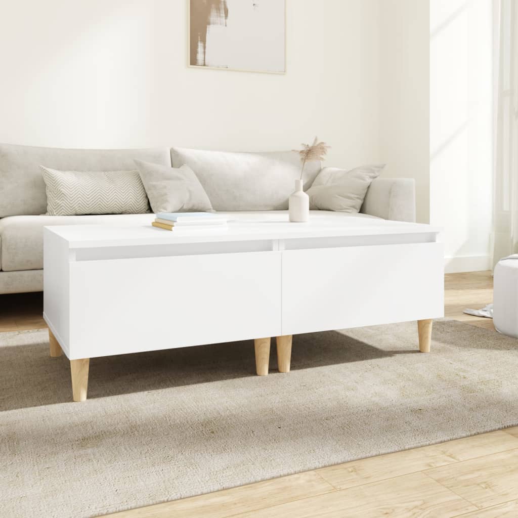 Tables d'appoint 2 pcs Blanc 50x46x35 cm Bois d'ingénierie Tables d'appoint vidaXL   