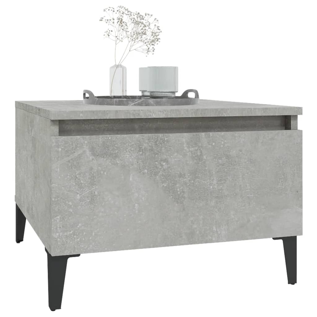 Tables d'appoint 2 pcs Gris béton 50x46x35 cm Bois d'ingénierie Tables d'appoint vidaXL   