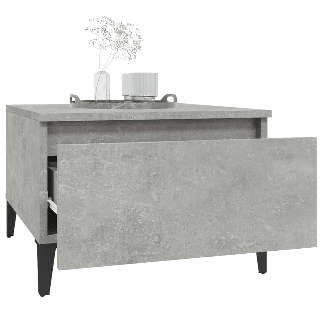 Tables d'appoint 2 pcs Gris béton 50x46x35 cm Bois d'ingénierie Tables d'appoint vidaXL   