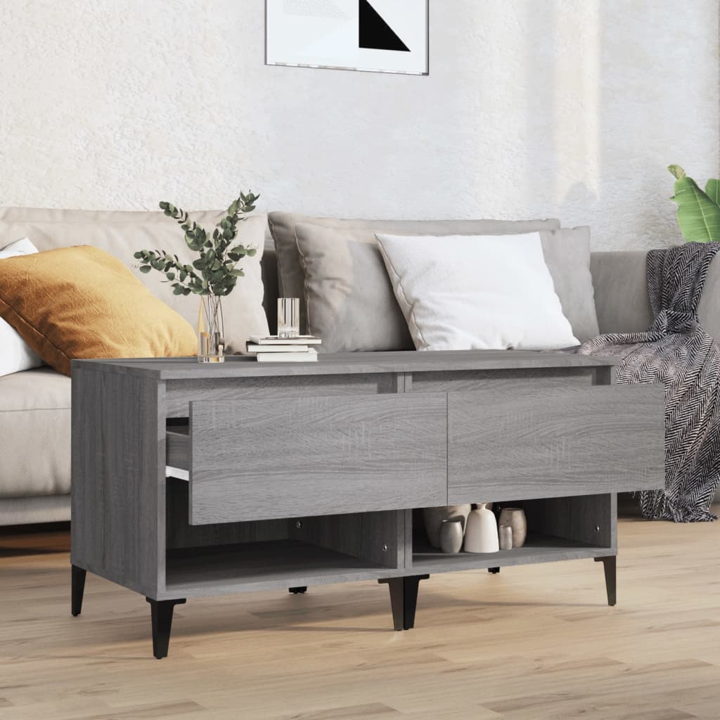 Tables d'appoint 2 pcs Sonoma gris 50x46x50 cm Bois ingénierie Tables d'appoint vidaXL   
