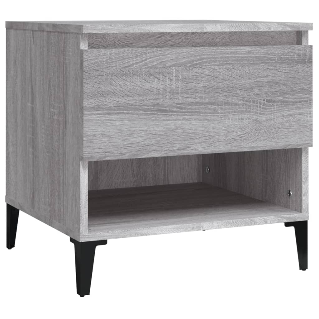 Tables d'appoint 2 pcs Sonoma gris 50x46x50 cm Bois ingénierie Tables d'appoint vidaXL   