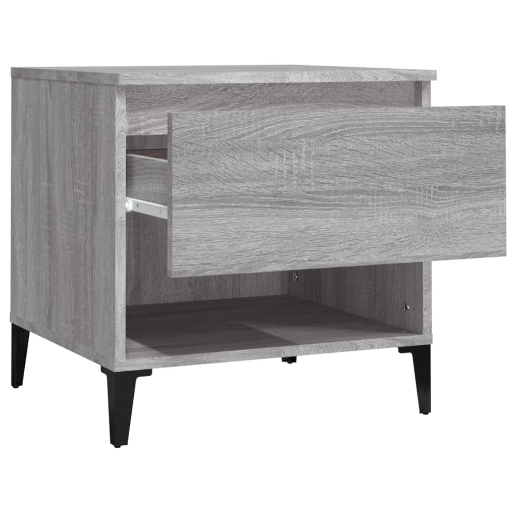 Tables d'appoint 2 pcs Sonoma gris 50x46x50 cm Bois ingénierie Tables d'appoint vidaXL   