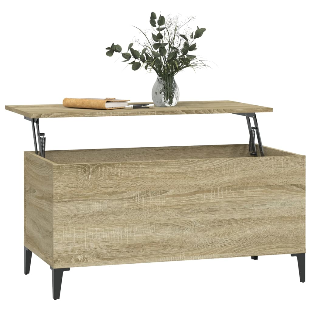 Table basse Chêne sonoma 90x44,5x45 cm Bois d'ingénierie Tables basses vidaXL   