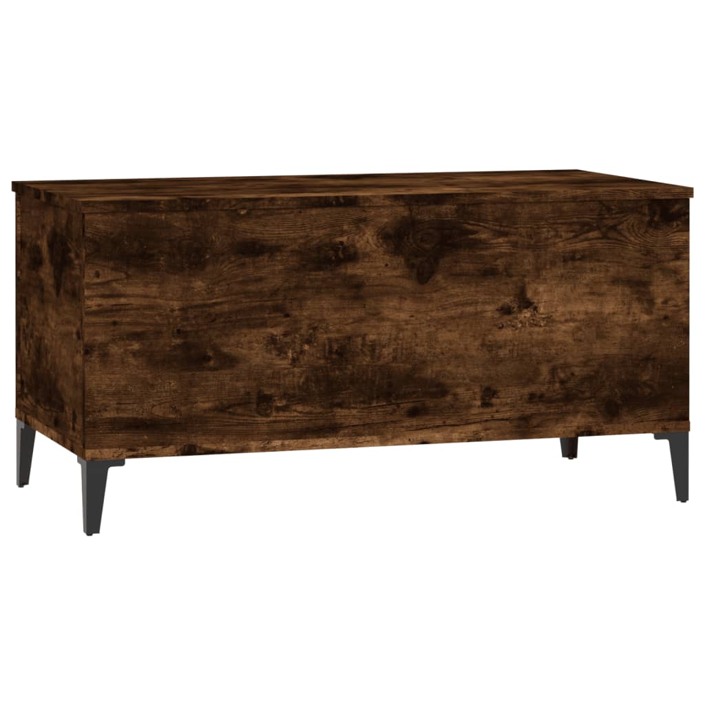 Table basse Chêne fumé 90x44,5x45 cm Bois d'ingénierie Tables basses vidaXL   