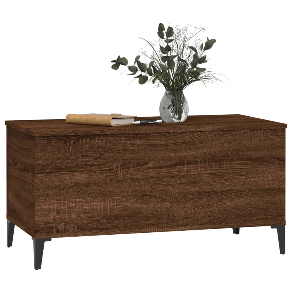Table basse Chêne marron 90x44,5x45 cm Bois d'ingénierie Tables basses vidaXL   