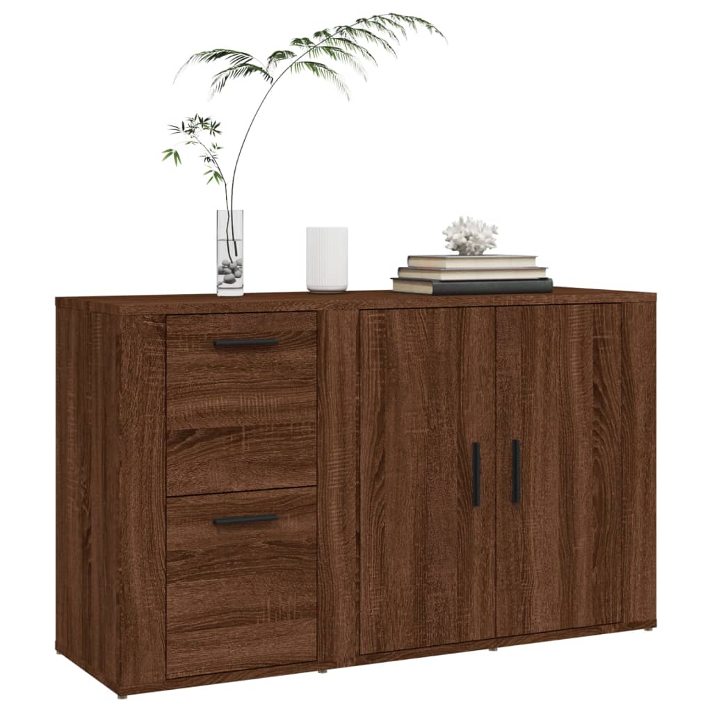 Buffet Chêne marron 100x33x59,5 cm Bois d'ingénierie Buffets & bahuts vidaXL   