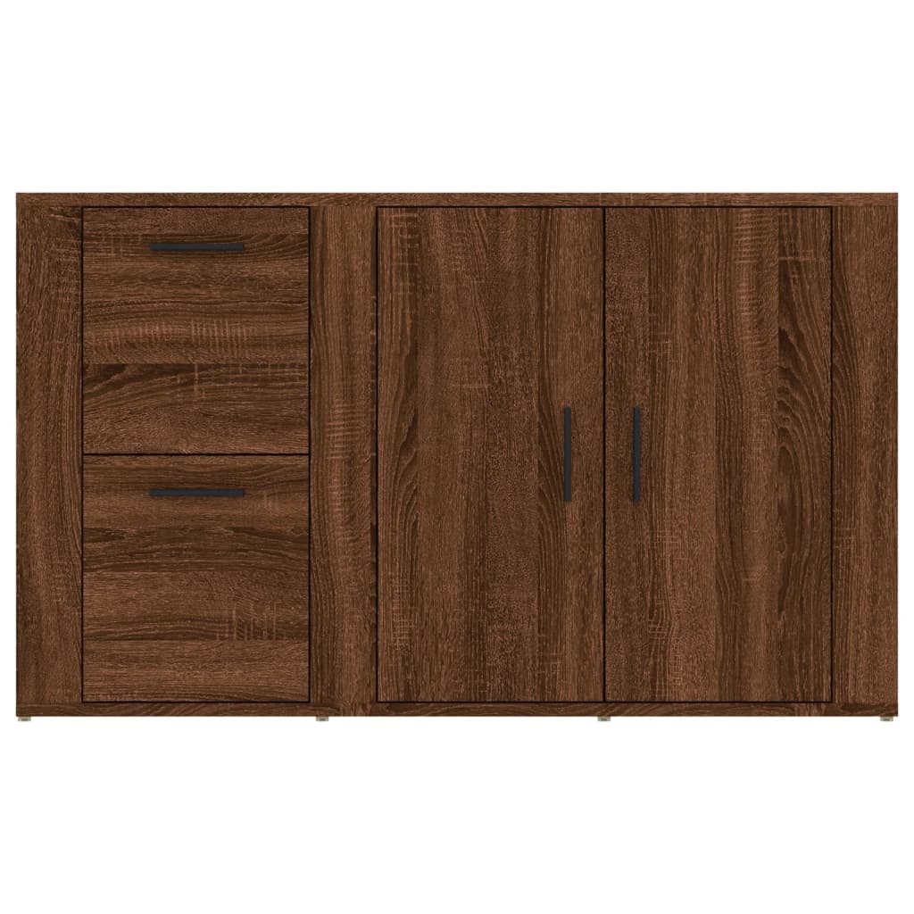Buffet Chêne marron 100x33x59,5 cm Bois d'ingénierie Buffets & bahuts vidaXL   