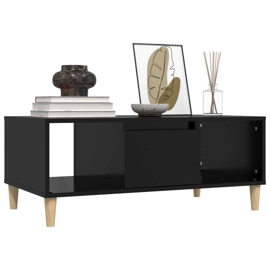 Table basse Noir 90x50x36,5 cm Bois d'ingénierie Tables basses vidaXL   
