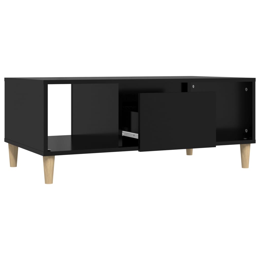 Table basse Noir 90x50x36,5 cm Bois d'ingénierie Tables basses vidaXL   