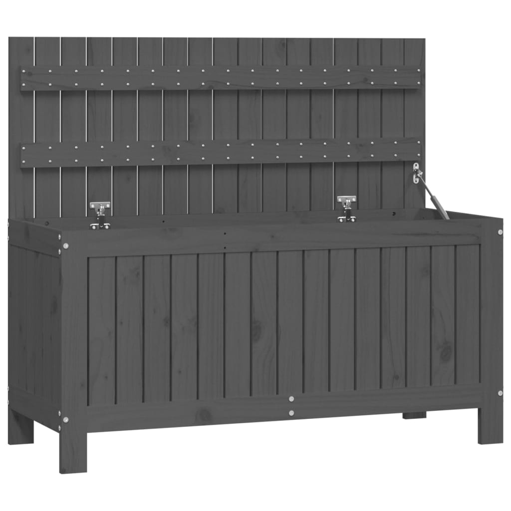 Boîte de rangement de jardin Gris 108x42,5x54 cm Bois de pin Coffres de jardin vidaXL   