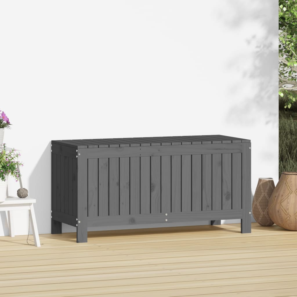 Boîte de rangement de jardin Gris 108x42,5x54 cm Bois de pin Coffres de jardin vidaXL   