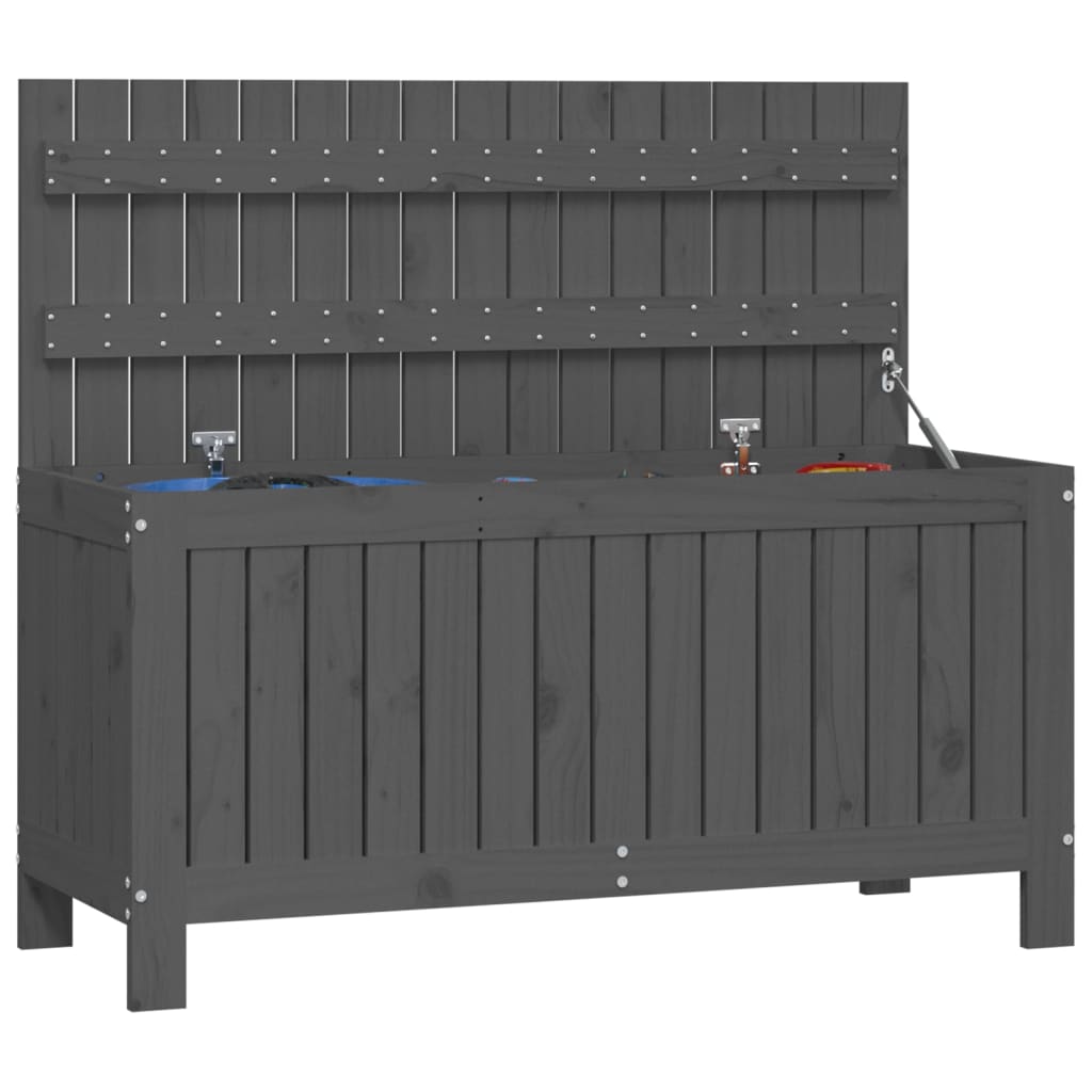 Boîte de rangement de jardin Gris 108x42,5x54 cm Bois de pin Coffres de jardin vidaXL   