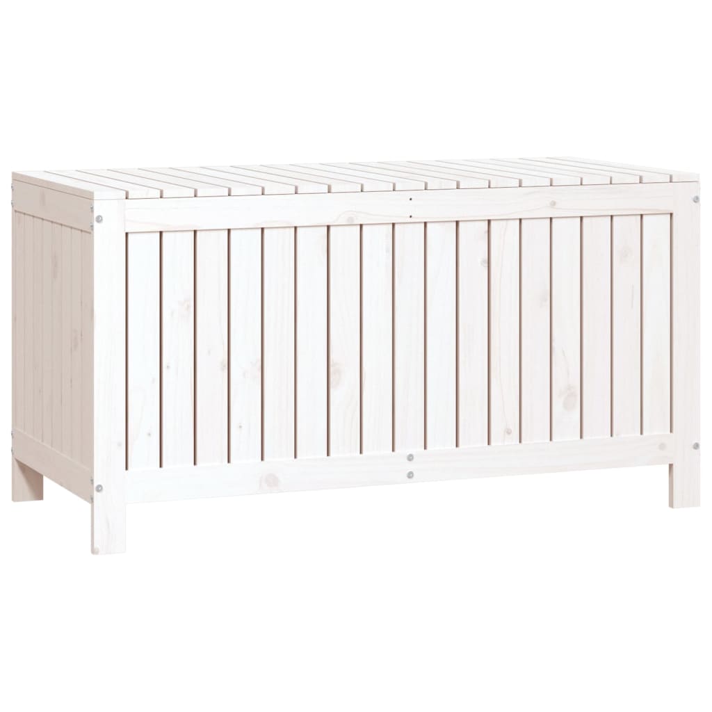Boîte de rangement de jardin Blanc 121x55x64 cm Bois de pin Coffres de jardin vidaXL   