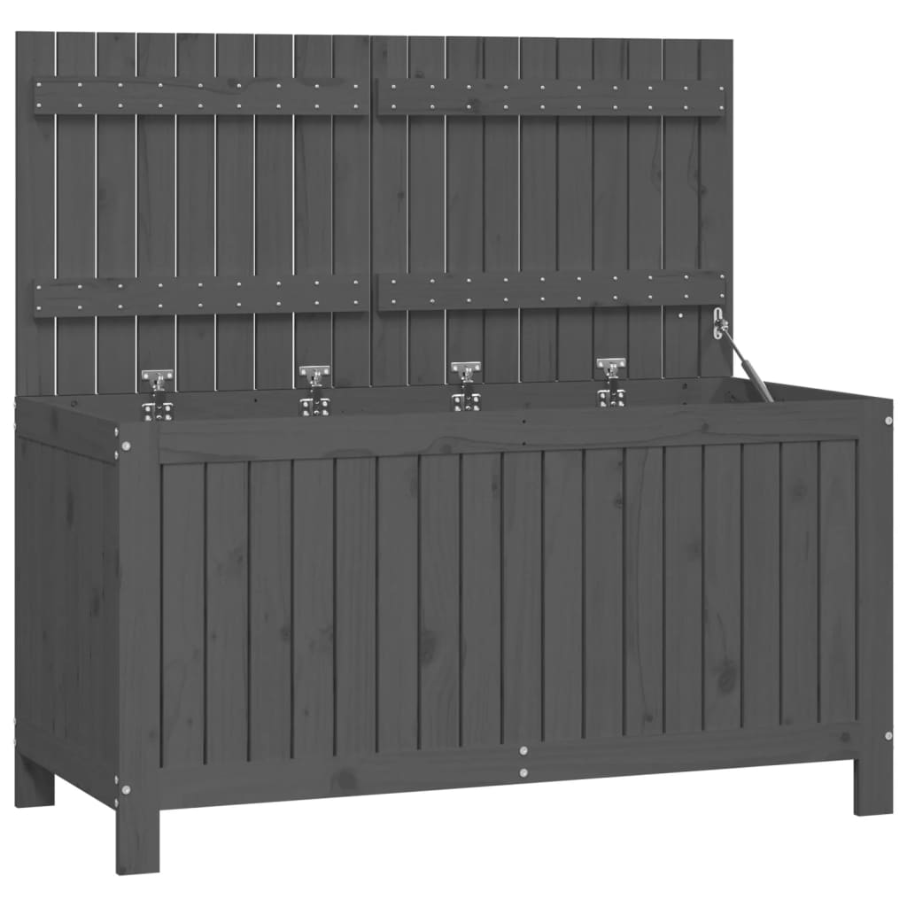 Boîte de rangement de jardin Gris 121x55x64 cm Bois de pin Coffres de jardin vidaXL   