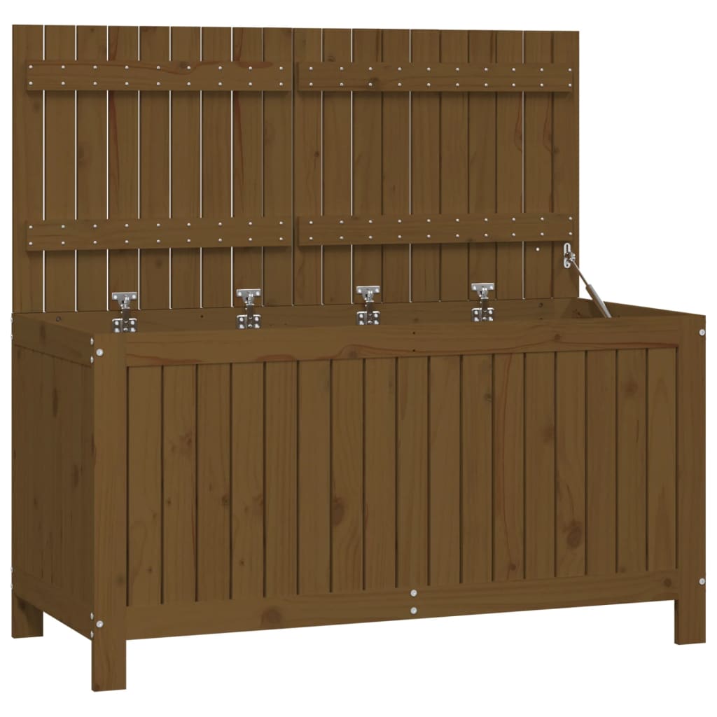 Boîte de rangement de jardin Marron miel 121x55x64 cm Bois pin Coffres de jardin vidaXL   