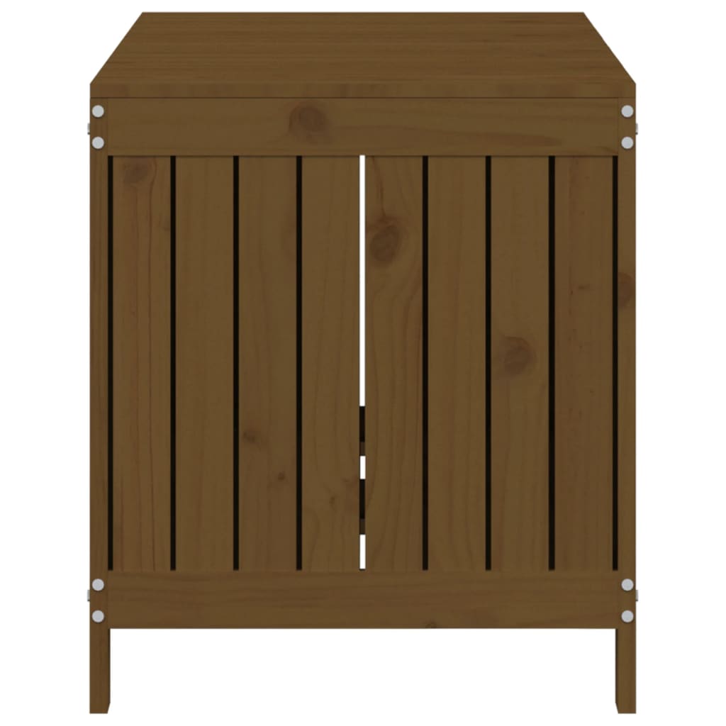 Boîte de rangement de jardin Marron miel 121x55x64 cm Bois pin Coffres de jardin vidaXL   