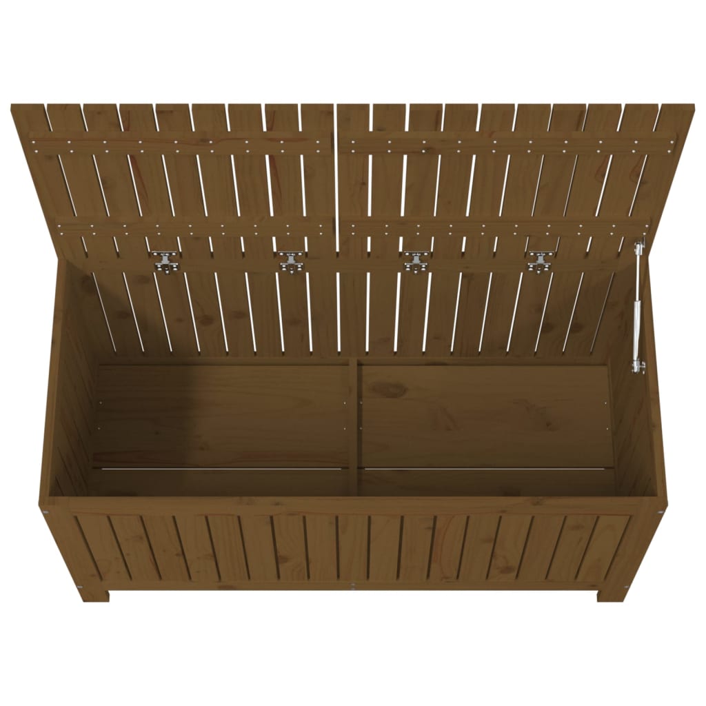 Boîte de rangement de jardin Marron miel 121x55x64 cm Bois pin Coffres de jardin vidaXL   