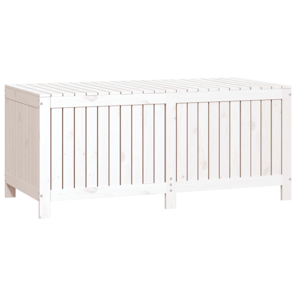 Boîte de rangement de jardin Blanc 147x68x64 cm Bois de pin Coffres de jardin vidaXL   