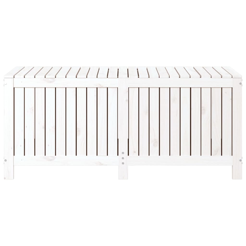 Boîte de rangement de jardin Blanc 147x68x64 cm Bois de pin Coffres de jardin vidaXL   