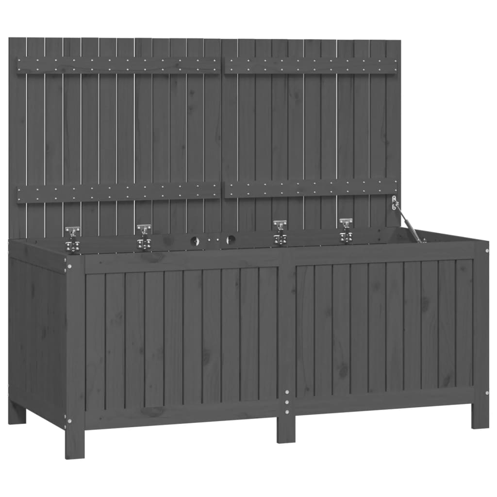 Boîte de rangement de jardin Gris 147x68x64 cm Bois de pin Coffres de jardin vidaXL   