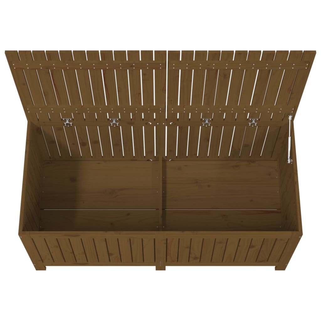 Boîte de rangement de jardin Marron miel 147x68x64 cm Bois pin Coffres de jardin vidaXL   