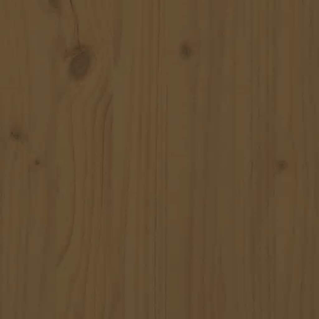 Étagères de chevet murales 2 pcs Marron miel Bois de pin massif Étagères murales & corniches vidaXL   