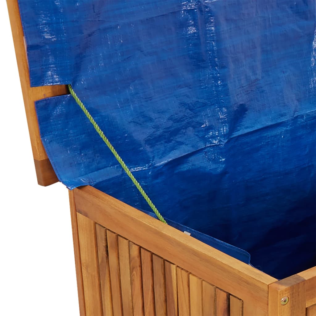 Boîte de rangement de jardin avec roues 60x50x58 cm Bois acacia Coffres de jardin vidaXL   