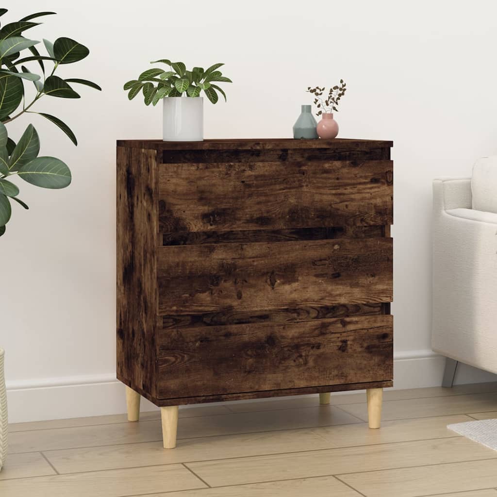 Buffet Chêne fumé 60x35x70 cm Bois d'ingénierie Buffets & bahuts vidaXL   