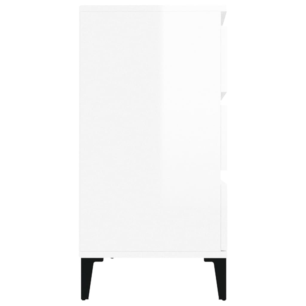Buffet Blanc brillant 60x35x70 cm Bois d'ingénierie Buffets & bahuts vidaXL   