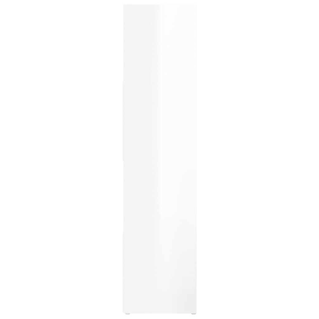 Bibliothèque/Séparateur de pièce Blanc brillant 105x24x102 cm Séparateurs de pièces vidaXL   