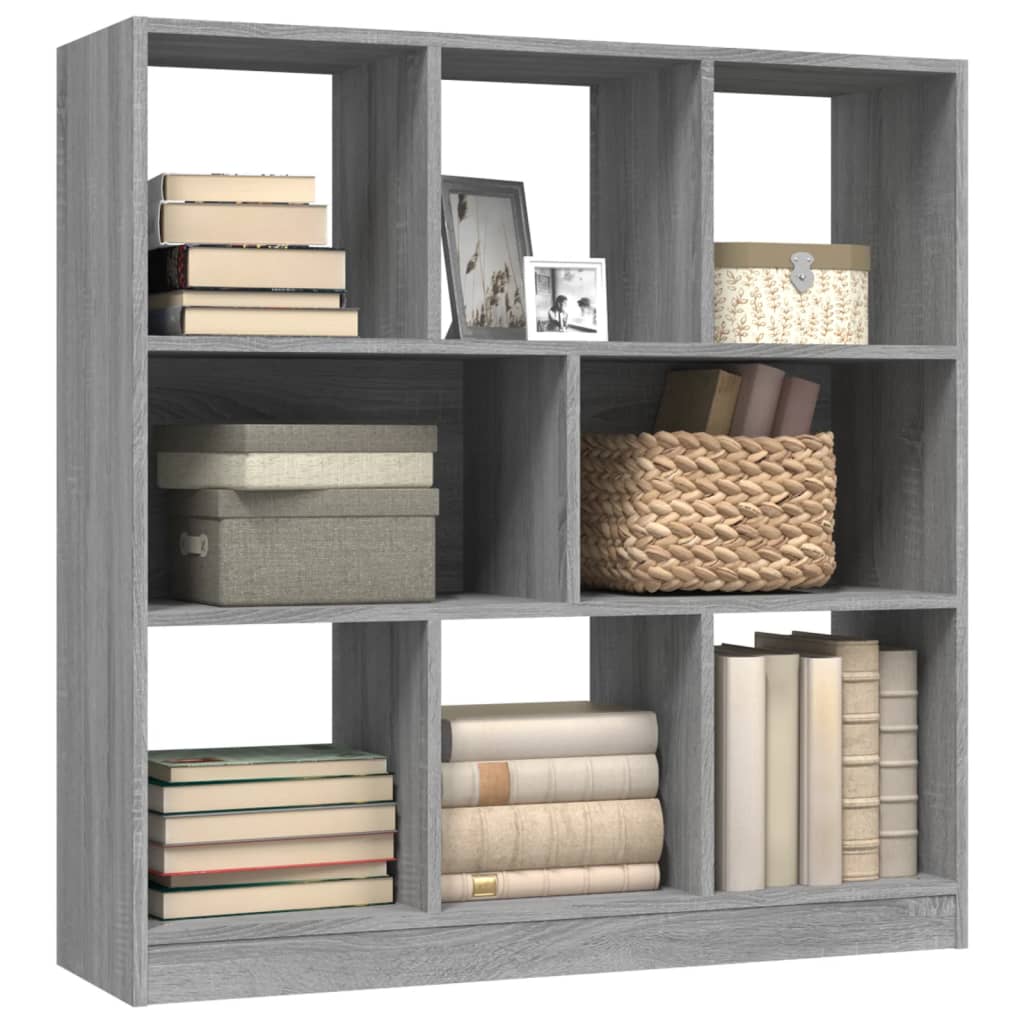 Bibliothèque Sonoma gris 97,5x29,5x100 cm Bois d'ingénierie Bibliothèques vidaXL   