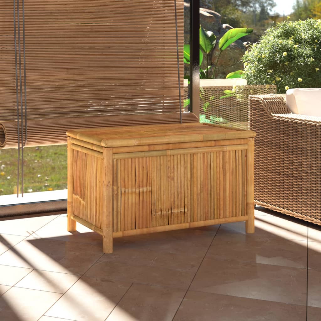 Boîte de rangement de jardin 90x52x55 cm Bambou Coffres de jardin vidaXL   